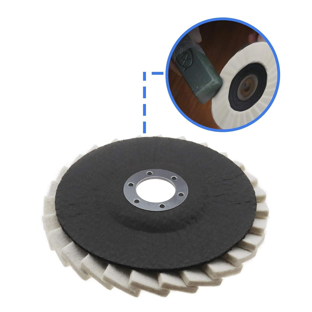 Filca disks metāla pulēšanai 125 mm