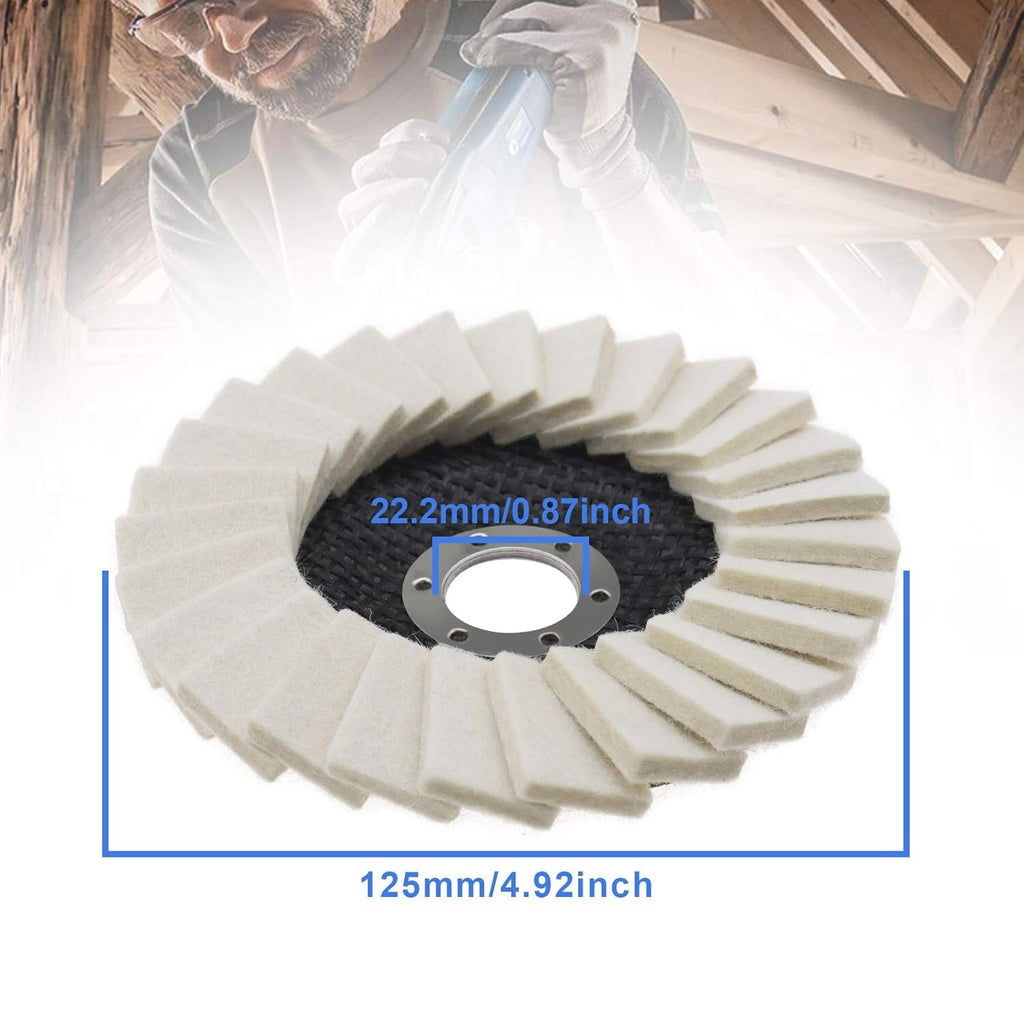 Filca disks metāla pulēšanai 125 mm