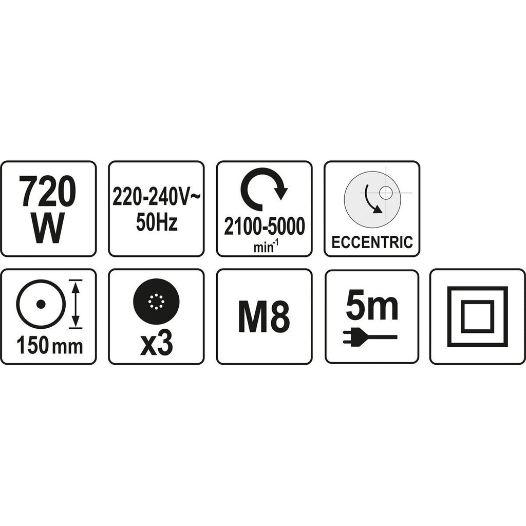 Auto pulētājs 150 mm 720 W
