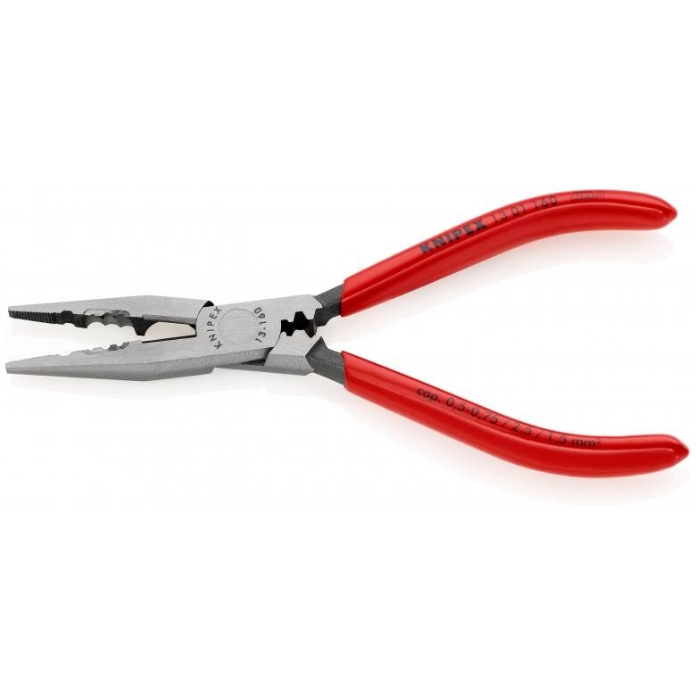 Elektriķa knaibles ar garu degunu, 160 mm, KNIPEX