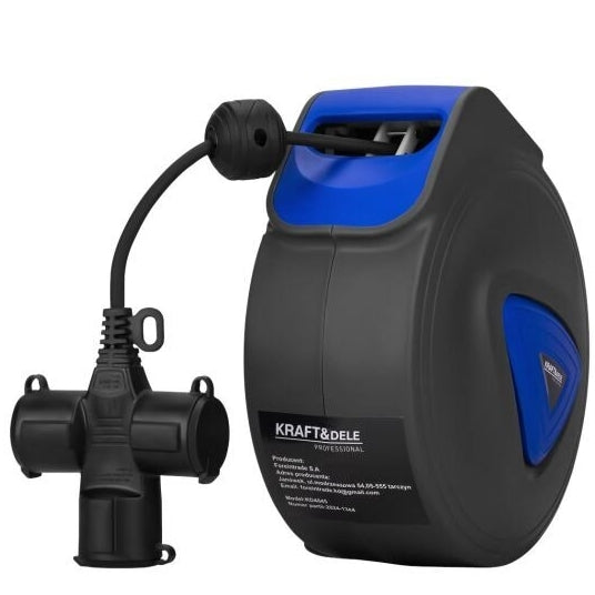 Kabeļa spole ar automātisko ievilkšanu 15m 3Gx1.5mm 250V