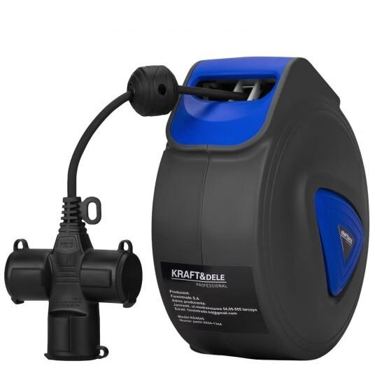 Kabeļa spole ar automātisko ievilkšanu 20m 3Gx1.5mm 250V