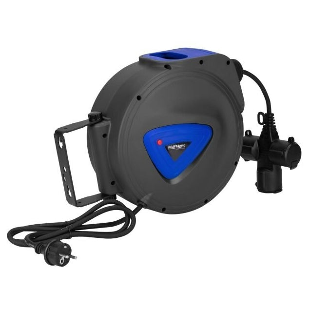 Kabeļa spole ar automātisko ievilkšanu 20m 3Gx1.5mm 250V