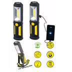 COB (3W) + 5 LED uzlādējama darba lampa