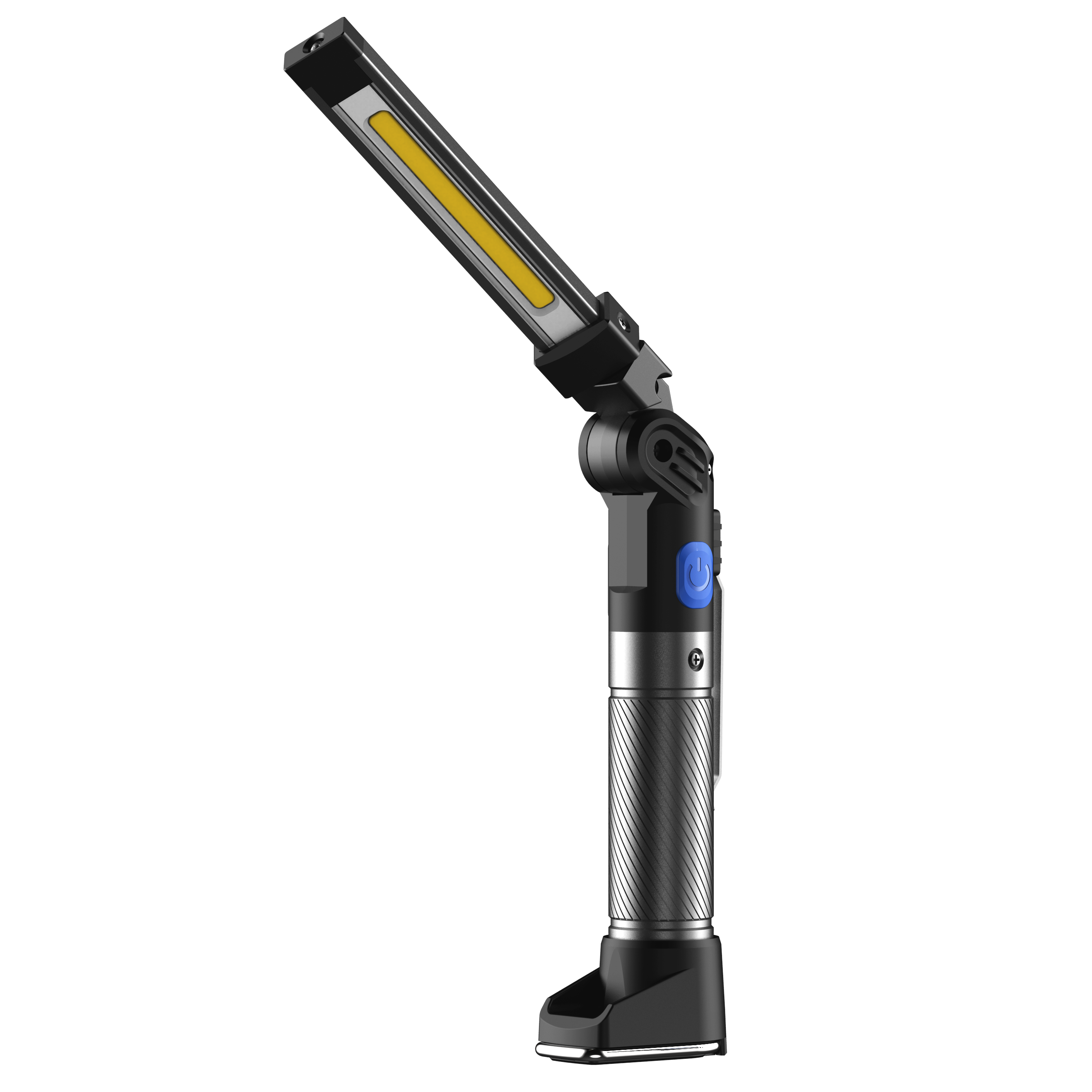 COB+SMD uzlādējams darba lukturis ar elastīgu galvu un UV starojumu