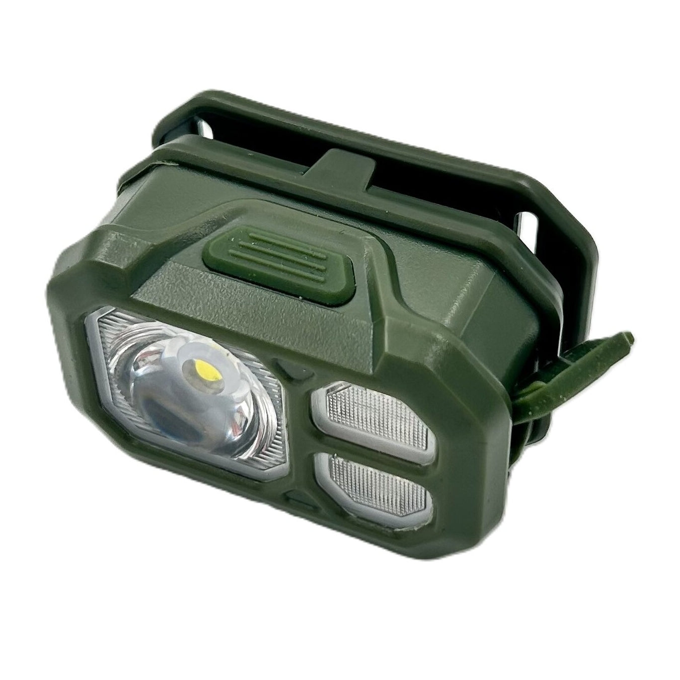 SMD sarkana gaisma (8 W) uzlādējama galvas lampa