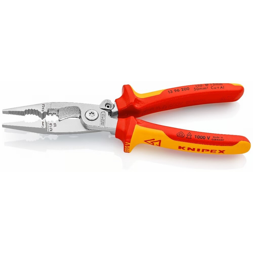 Elektroinstalācijas knaibles VDE 200 mm KNIPEX