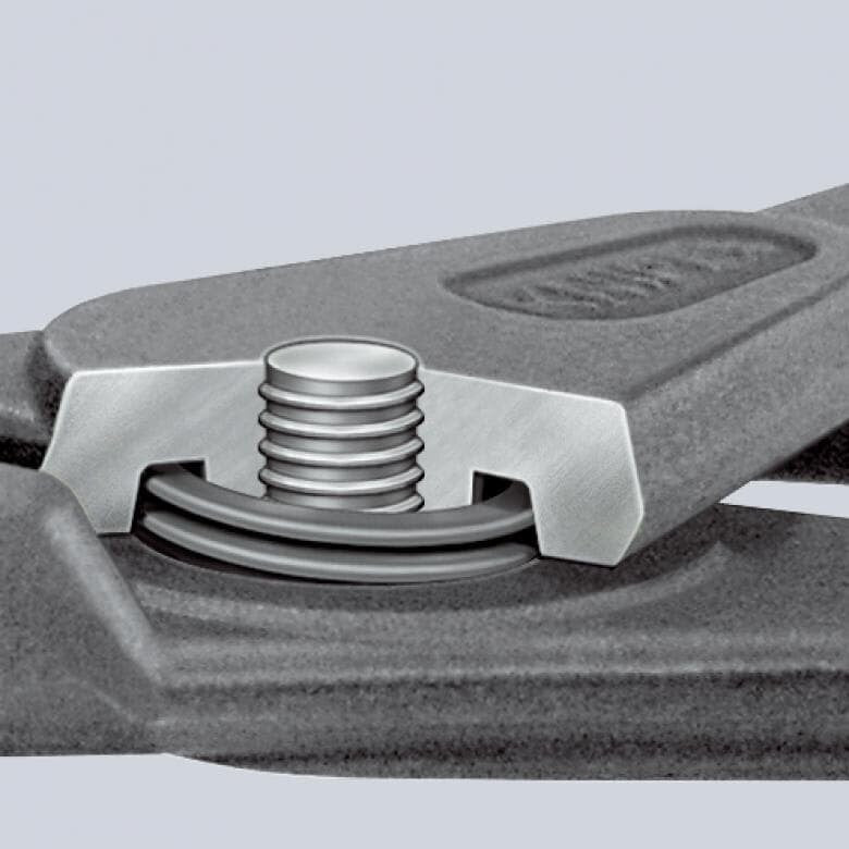 Precīzas sprostgredzenu knaibles. Ārējās. Liektas 130 mm (Ø10-25 mm) KNIPEX