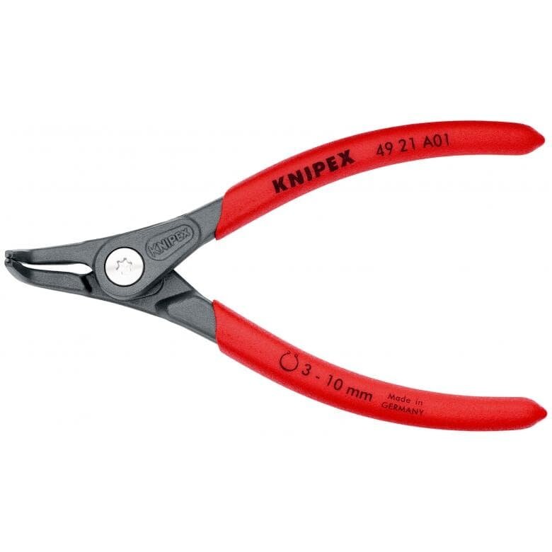 Precīzas sprostgredzenu knaibles. Ārējās. Liektas 130 mm (Ø3-10 mm) KNIPEX