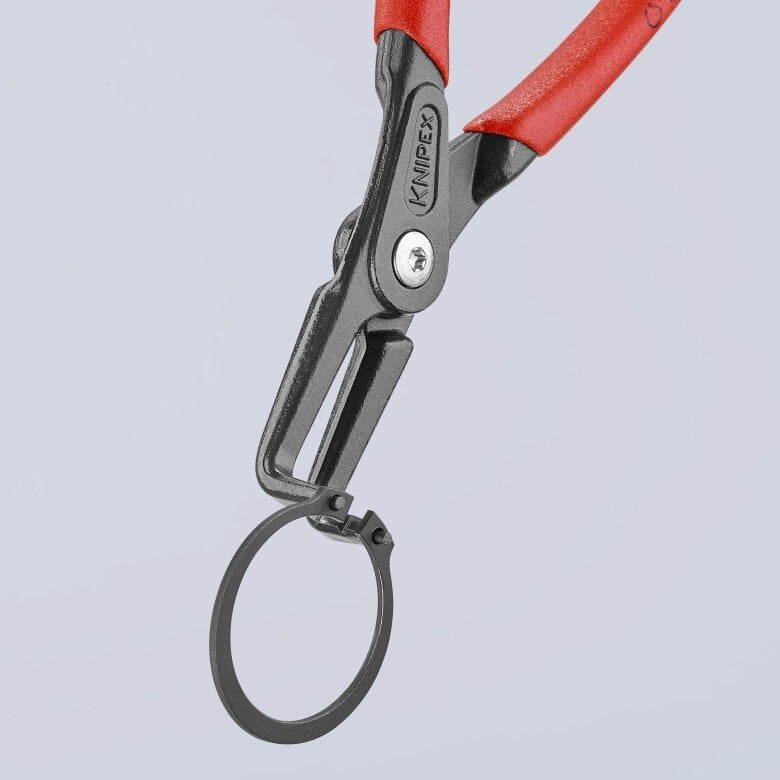 Precīzas sprostgredzenu knaibles. Ārējās. Liektas 210 mm (Ø40-100 mm) KNIPEX