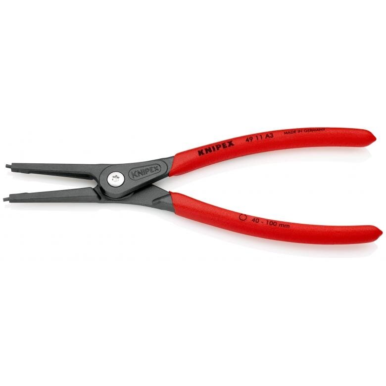 Precīzas fiksācijas gredzenu knaibles. Ārējās 225 mm (Ø40-100 mm) KNIPEX