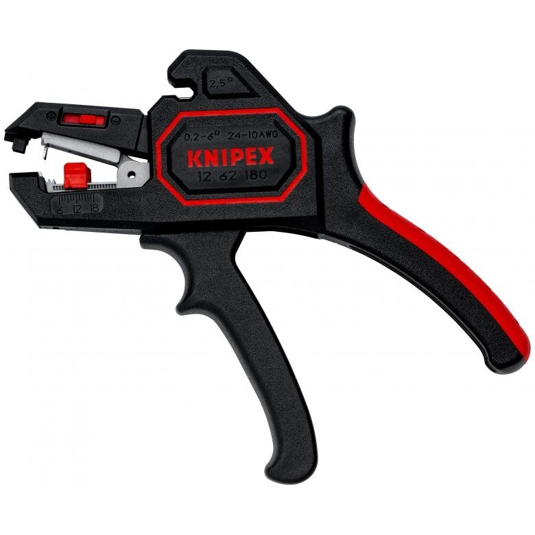 Pašregulējošs izolācijas noņēmējs 180 mm (0,2–6 mm²) KNIPEX