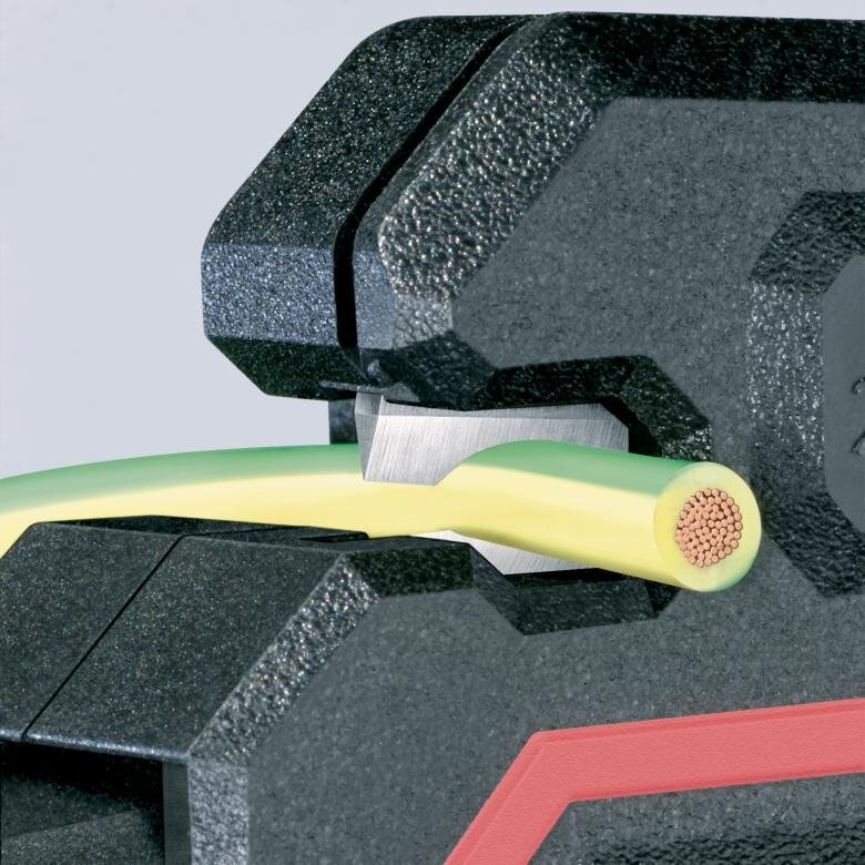 Pašregulējošs izolācijas noņēmējs 180 mm (0,2–6 mm²) KNIPEX