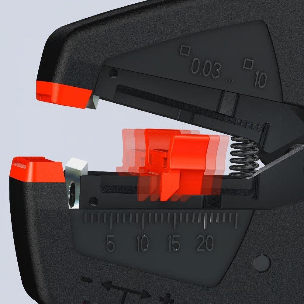 Pašregulējošs izolācijas noņēmējs (0,03–10,0 mm²) 200 mm KNIPEX