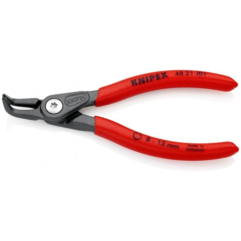 Precīzas sprostgredzenu knaibles. Iekšējās. Liektas 130 mm (Ø8-13 mm) KNIPEX