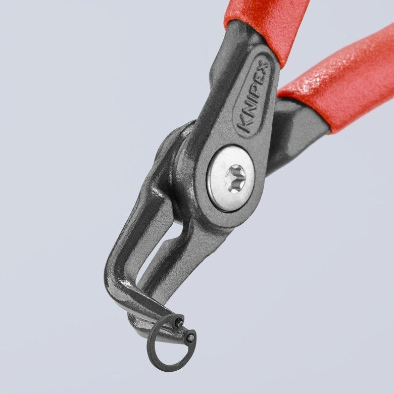 Precīzas sprostgredzenu knaibles. Iekšējās. Liektas 130 mm (Ø8-13 mm) KNIPEX