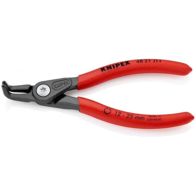 Precīzas sprostgredzenu knaibles. Iekšējās. Liektas 130 mm (Ø12-25 mm) KNIPEX