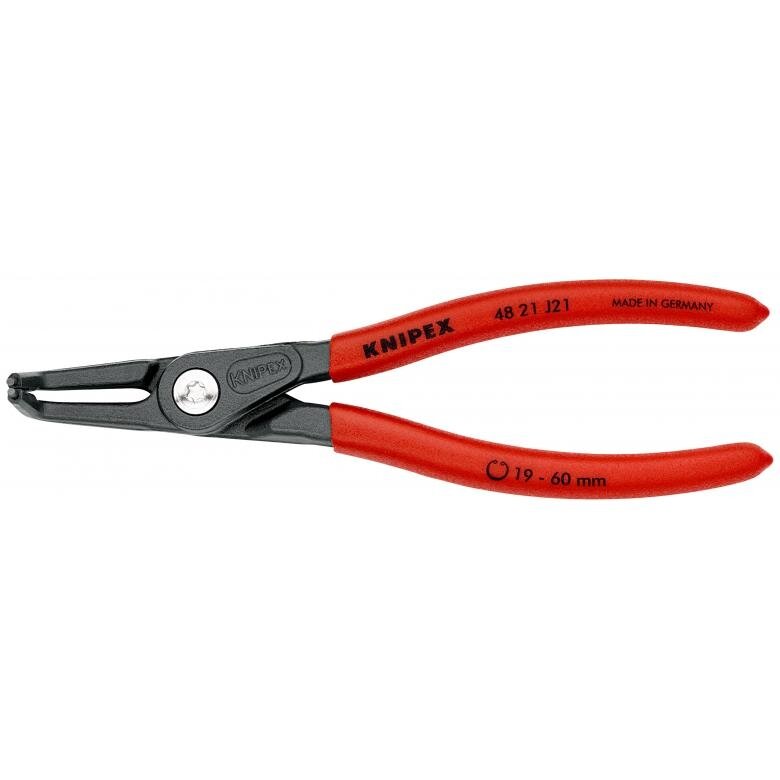 Precīzas sprostgredzenu knaibles. Iekšējās. Liektas 165 mm (Ø19-60 mm) KNIPEX
