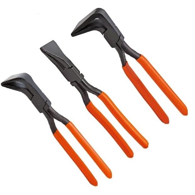 Leņķisko skārda knaibļu komplekts (3 gab.) 180°, 90°, 45° 60x275mm