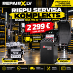 GRUBBER 706A PRO 3D — riepu montāžas iekārta,GRUBBER EM740+ — riteņu balansēšanas iekārta komplekts