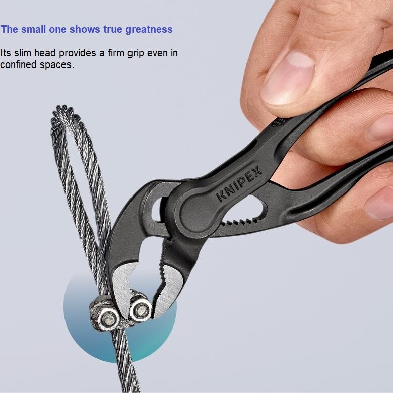 Augstūdens sūkņa knaibles KNIPEX Cobra ar fiksatoru 100mm