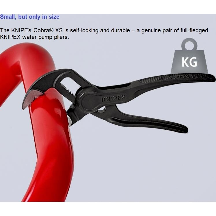 Augstūdens sūkņa knaibles KNIPEX Cobra ar fiksatoru 100mm