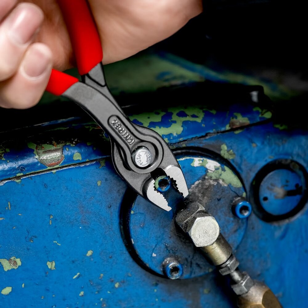 Knipex TwinGrip slīdošo savienojumu knaibles ar fiksatoru, 150 mm