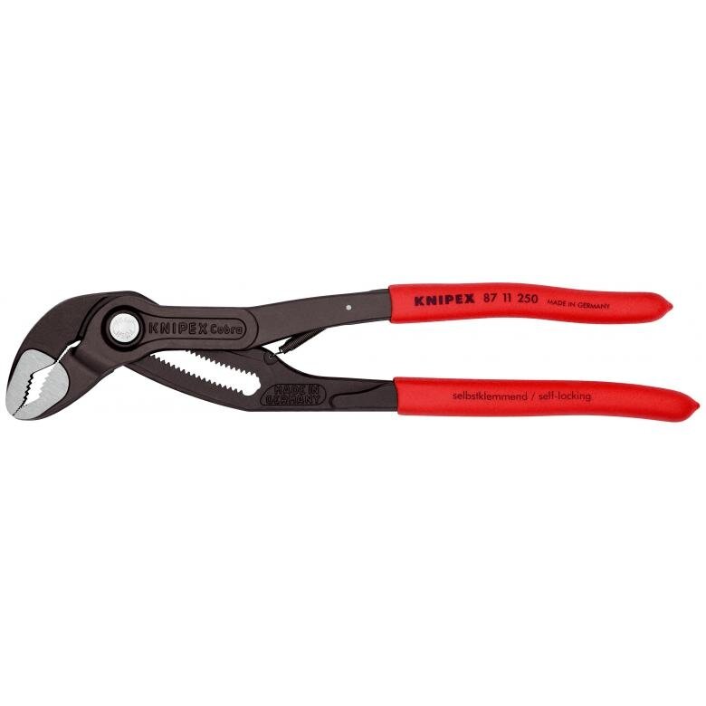 Ūdenssūkņa knaibles KNIPEX Cobra ar fiksatoru un atsperi 250mm