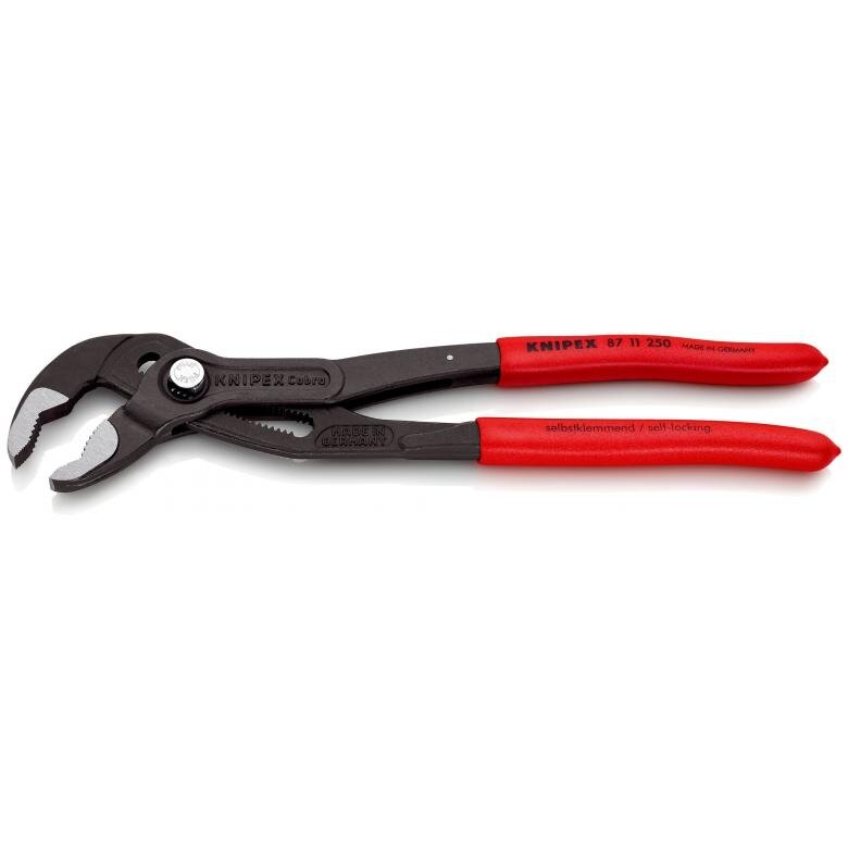 Ūdenssūkņa knaibles KNIPEX Cobra ar fiksatoru un atsperi 250mm