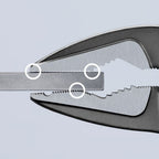 Ūdenssūkņa knaibles ar garu žokļu KNIPEX SLIM Cobra ar fiksatoru 250mm