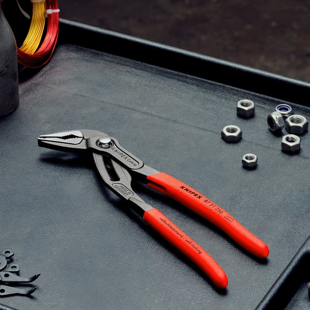Ūdenssūkņa knaibles ar garu žokļu KNIPEX SLIM Cobra ar fiksatoru 250mm