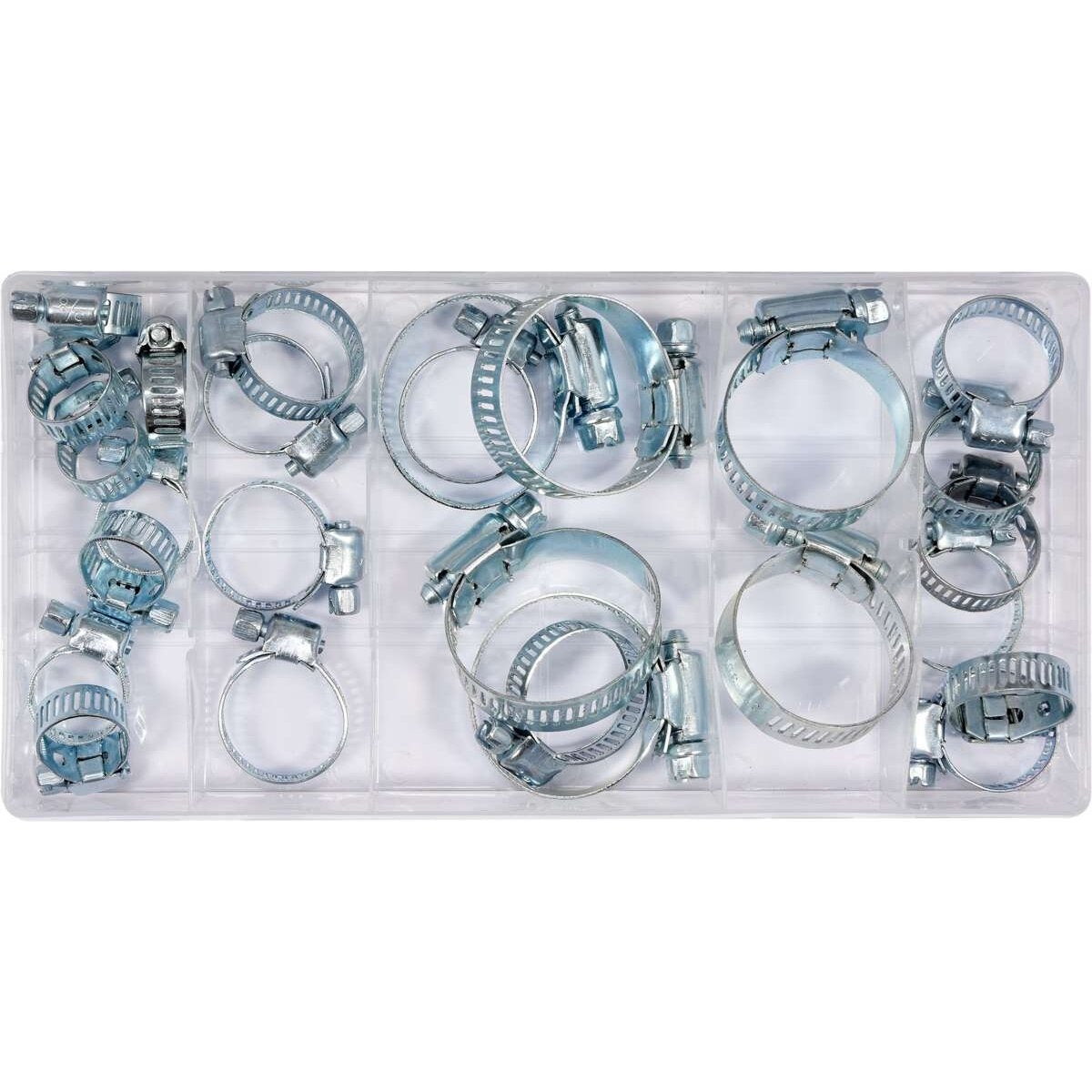 Savītu kabeļu skavu komplekts (26 gab.) (16–40 mm)
