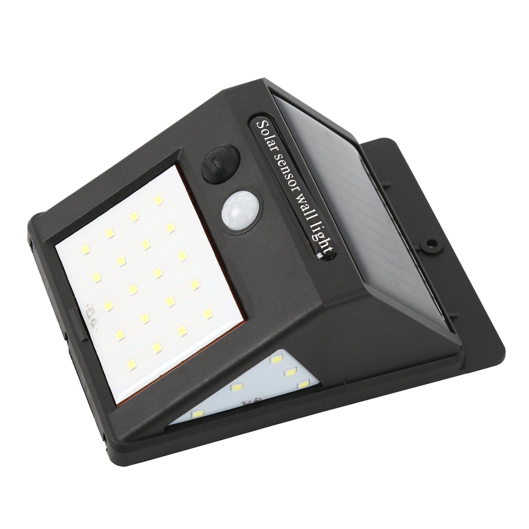 Saules sienas lampa ar kustību sensoru 6W 5500K LED