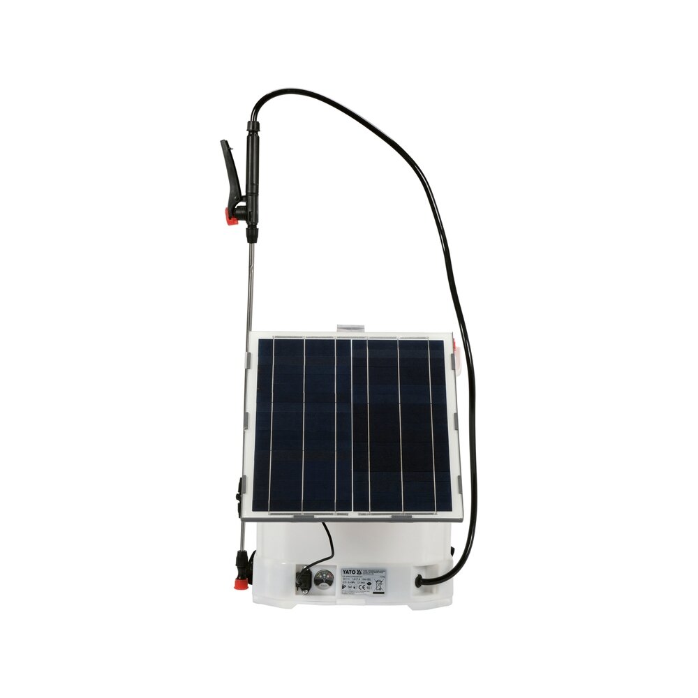 Bezvadu smidzinātājs 16 l, 12 V, 8000 mAh ar saules paneļu