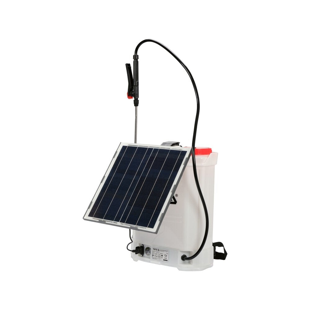 Bezvadu smidzinātājs 16 l, 12 V, 8000 mAh ar saules paneļu