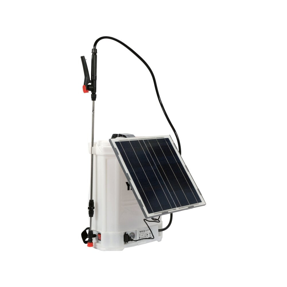 Bezvadu smidzinātājs 16 l, 12 V, 8000 mAh ar saules paneļu