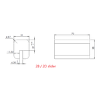 Slīdnis PL-4.0-2B / 2D. Rezerves daļa