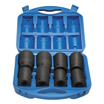 1" triecienuzgriežņu atslēgu komplekts, 8 gab. (21-41 mm)