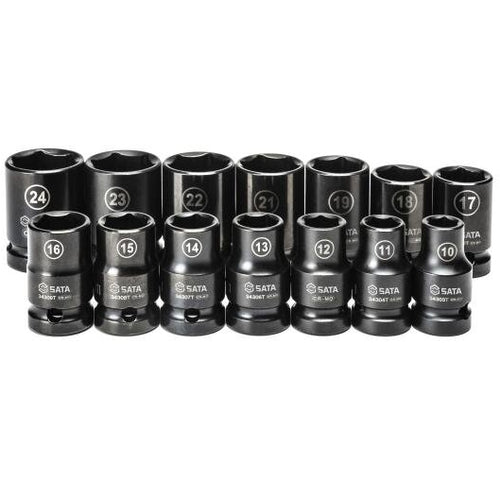 1/2" triecienuzmavu komplekts, plānsienu, 14 gab. (10-24 mm)