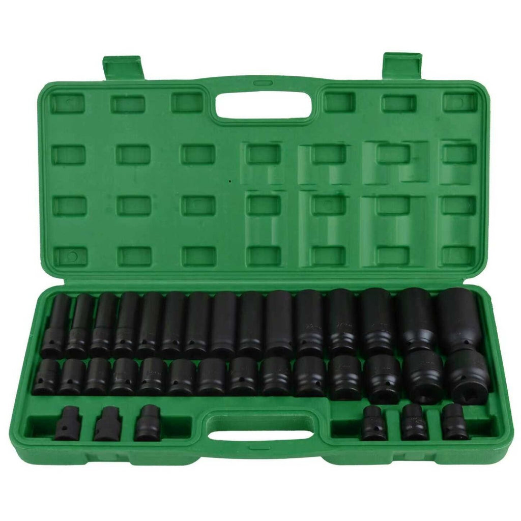 1/2" triecienuzgriežņu atslēgu komplekts, 35 gab. (8-32 mm)
