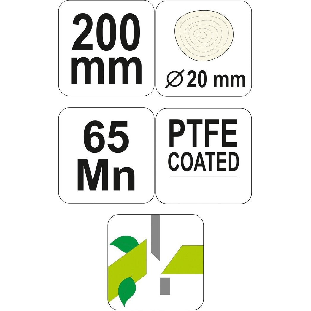 Dārza atzarošanas šķēres 200 mm PTFE