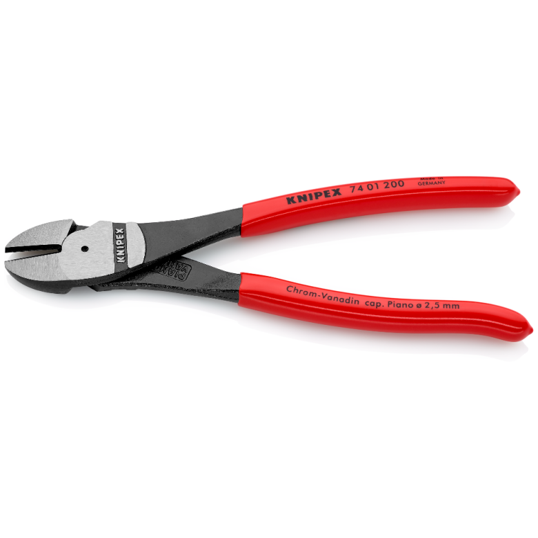 Augstas sviras diagonālās griešanas knaibles 200 mm KNIPEX