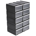 Modulārs organizators ar 10 atvilktnēm, 225x155x100 mm