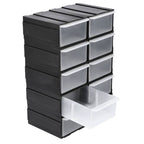 Modulārs organizators ar 10 atvilktnēm, 225x155x100 mm