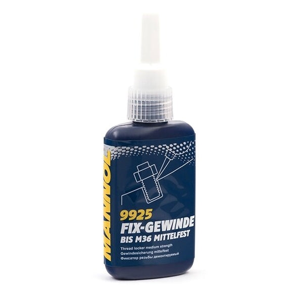 Vītņu fiksators, vidējas stiprības, MANNOL 50ml