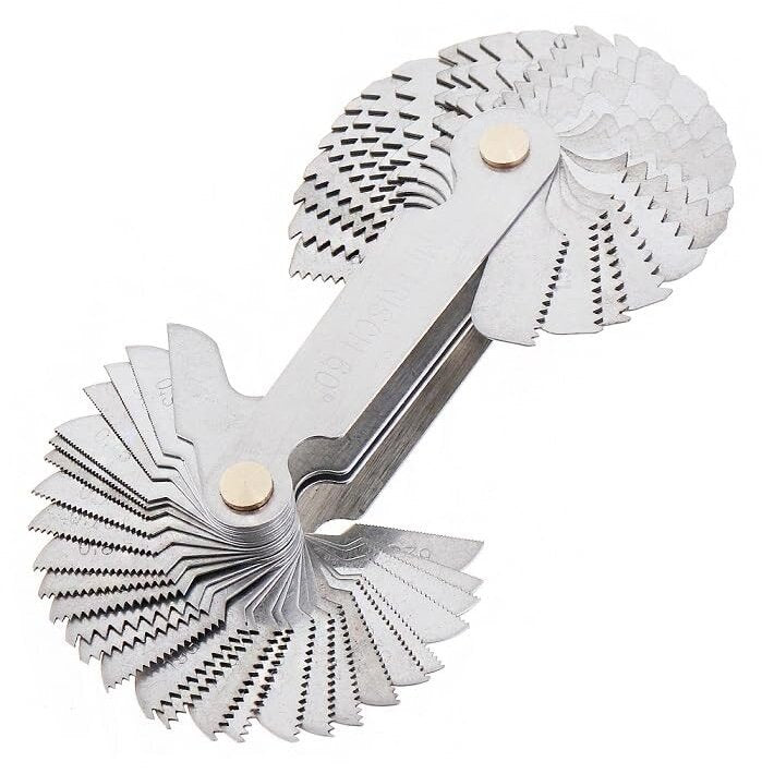 Skrūvju soļa mērierīces metriskā 0,25–6,00 mm + Whitworth 4–62 BSW