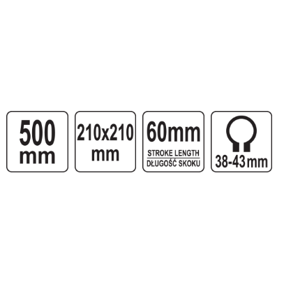 Urbšanas statīvs 500 mm (grozāms)