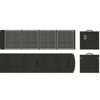 Salokāms saules panelis 200W ar XT60 4in1 portu kabeli