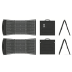 Salokāms saules panelis 200W ar XT60 4in1 portu kabeli