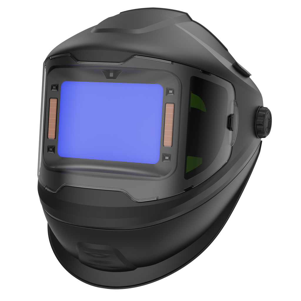 Automātiski aptumšojoša metināšanas maska ar paceļamu vāku un digitālo filtru FS1